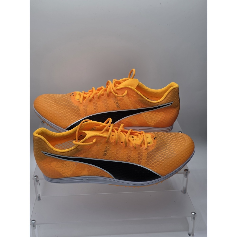 Puma Evospeed Distance 11 Track & Spikes 377961-01 Size 11.5 Yellow And Black